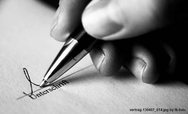 Mietvertrag+Unterschrift