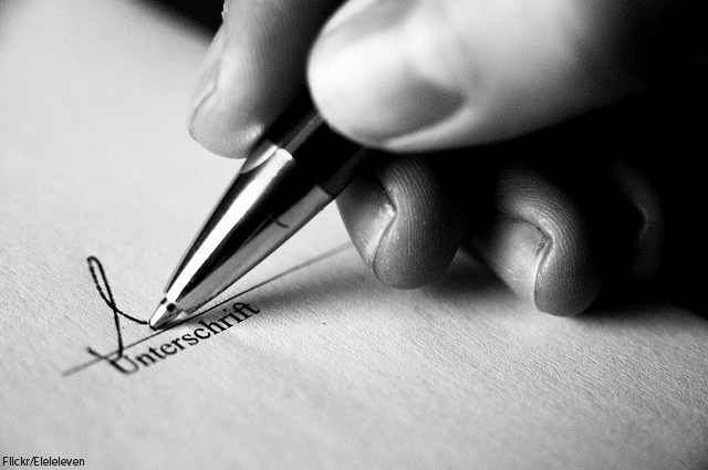 unterschrift