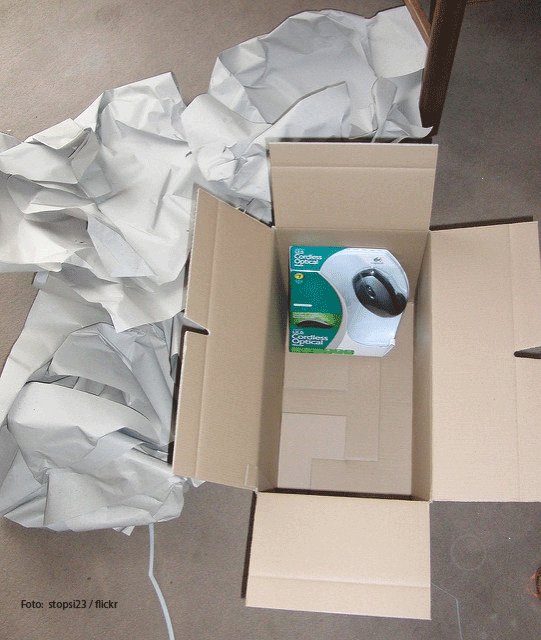 Habseligkeiten einpacken
