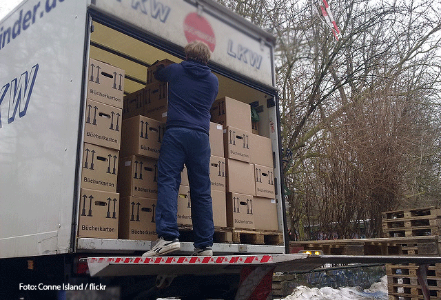 Der Umzugswagen kommt zu spät. Was können Sie machen?