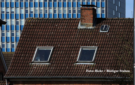 In den meisten Fällen eignet sich die Dachgeschosswohnungen nicht für den oberen Bereich des Möbelaufzugs.
